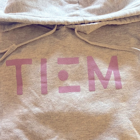 TIEM Cropped Hoodie - Gray/Lilac Sz XL - Picture 5 of 6